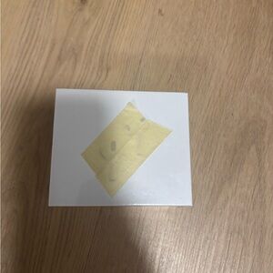 White Jewelry Box with Yellow Accent Tape